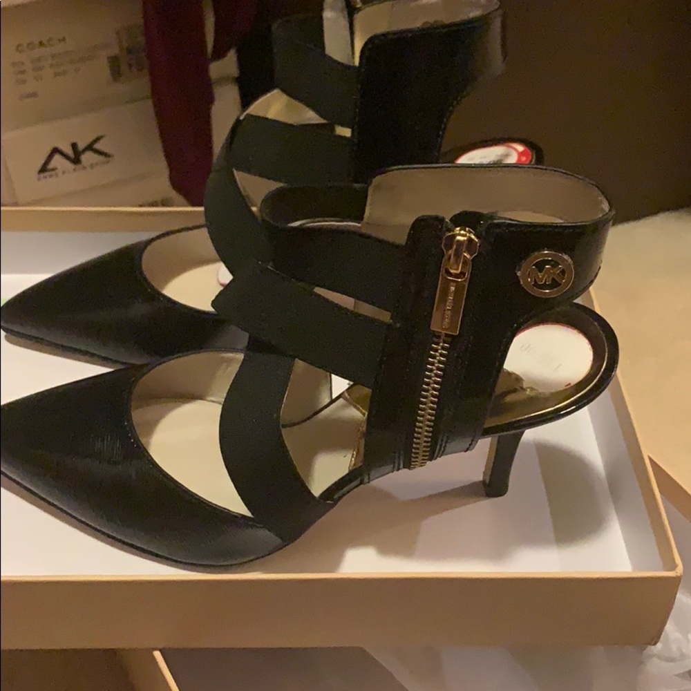 Brand New Michael Kors Black Patent Leather Heels